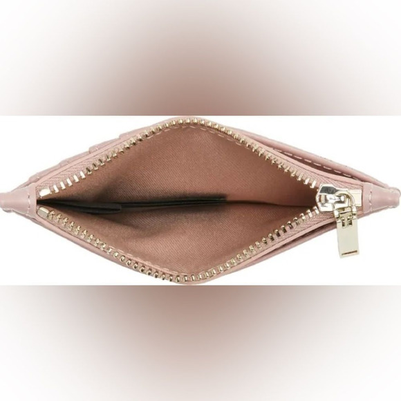 TED BAKER LONDON Jorjana Flower Eyelet Leather Zip Card Holder - Picture 2 of 11